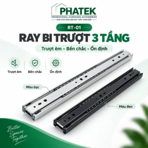 RT01 — Ray bi trượt 3 tầng PHATEK